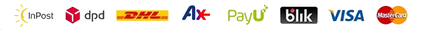 Akceptowane metody płatności: Visa, Apple Pay, Google Pay, Klarna, Mastercard, PayPal