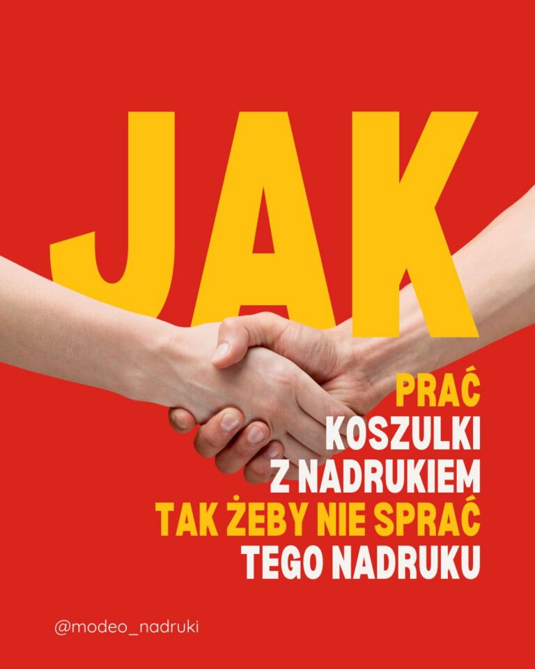 Jak prać koszulki z nadrukiem, żeby nie sprać nadruku