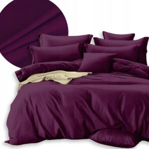 Pościel Jednobarwna Fioletowa 160/200