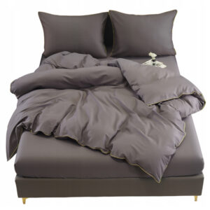 Pościel z Lamówką Szara