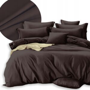 Pościel jednobarwna 160/200 Brąz