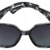Okulary Damskie Przeciwsłoneczne Kocie Duże Polaryzacyjne Prius V546 Czarny marmurkowy UV400 z Etui