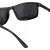 Okulary Przeciwsłoneczne Polaryzacyjne Prius PLS-323 Czarne Błyszczące UV400 Sportowe z Etui