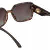 Okulary Damskie Przeciwsłoneczne Kocie Duże Polaryzacyjne Prius V546 Brązowy panterka ciemny UV400 z Etui