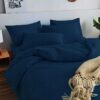 Pościel Jednobarwna Granatowa 160/200