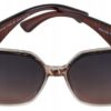 Okulary Damskie Przeciwsłoneczne Kocie Duże Polaryzacyjne Prius V546 Brąz panterka jasny UV400 z Etui