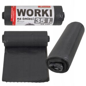 Wytrzymałe Worki na Śmieci Czarne 35l - 240l