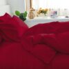 Pościel Jednobarwna Czerwona