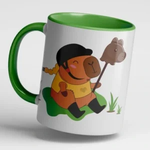 Kubek Ceramiczny 330 ml - Kapibara Hobby Horsiara