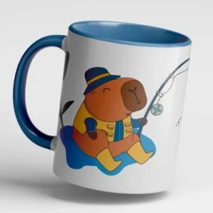 Kubek Ceramiczny 330 ml - Kapibara wędkara