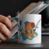 Kubek Ceramiczny 330 ml - Kapibara wędkara