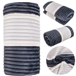 Miękki Koc, Narzuta - Ciepły Pled z Mikrofibry 160x200 cm