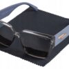 Okulary Damskie Przeciwsłoneczne Kocie Duże Polaryzacyjne Prius V510 Szary UV400 Aviator Pilotki z Etui