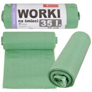 Wytrzymałe Worki na Śmieci Zielone 35l - 240l