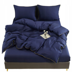 Pościel z Lamówką Granatowa