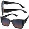 Okulary Damskie Przeciwsłoneczne Kocie Duże Polaryzacyjne Prius V536 Czarny + morski UV400 z Etui