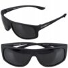 Okulary Przeciwsłoneczne Polaryzacyjne Prius PLS-314 UV400 Sportowe Czarne z Etui