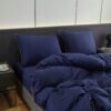 Pościel z Lamówką Granatowa