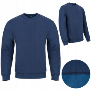 Bluza męska klasyczna bez kaptura granatowa Lambeste