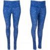 Legginsy damskie treningowe fitness niebieskie Lambeste