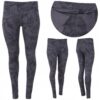 Legginsy damskie treningowe fitness ciemny szary Lambeste