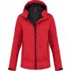 Kurtka damska softshell czerwona Lambeste