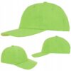 Czapka z daszkiem sportowa bejsbolówka Lambeste – kolor zielony jaskrawy