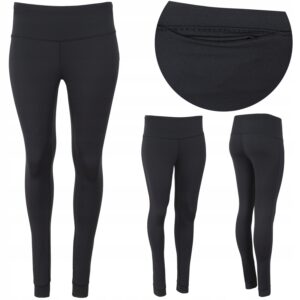 Legginsy damskie treningowe fitness czarne Lambeste