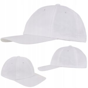 Czapka z daszkiem sportowa bejsbolówka Lambeste – kolor biały