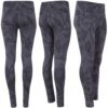 Legginsy damskie treningowe fitness ciemny szary Lambeste