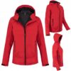 Kurtka damska softshell czerwona Lambeste