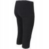 Legginsy damskie 3/4 rybaczki czarne Lambeste