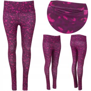Legginsy damskie treningowe fitness różowe Lambeste