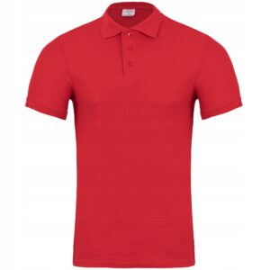 Koszulka polo męska czerwony Lambeste