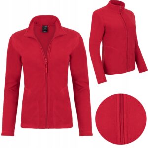 Bluza polarowa damska czarwona Lambeste