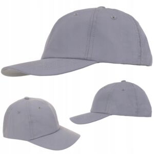Czapka z daszkiem sportowa bejsbolówka Lambeste – kolor szary