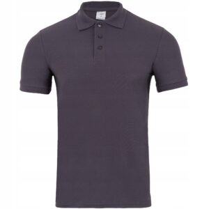 Koszulka polo męska grafitowy Lambeste