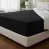 Prześcieradło Frotte Czarne 160x200cm