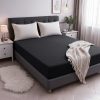 Prześcieradło Frotte Czarne 160x200cm