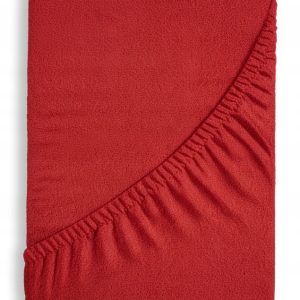 Prześcieradło Frotte Czerwone 160x200cm