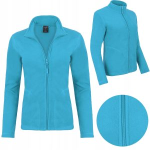 BLUZA POLAROWA DAMSKA ROZPINANA CIEPŁA POLAR DRESOWA SPORTOWA NIEBIESKI XL