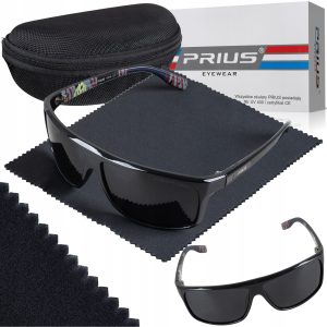 OKULARY PRZECIWSŁONECZNE POLARYZACYJNE PRIUS UV400 ROWEROWE SPORTOWE Z ETUI