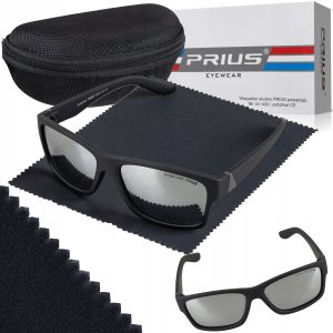 OKULARY PRZECIWSŁONECZNE POLARYZACYJNE PRIUS UV400 ROWEROWE SPORTOWE ETUI