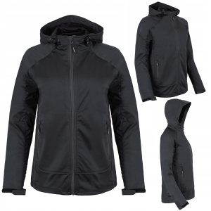 KURTKA MĘSKA SOFTSHELL WIATROODPORNA WODOODPORNA TPU PRZEJŚCIOWA CZARNA M