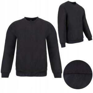BLUZA MĘSKA CIEPŁA DRESOWA SPORT BEZ KAPTURA 3XL